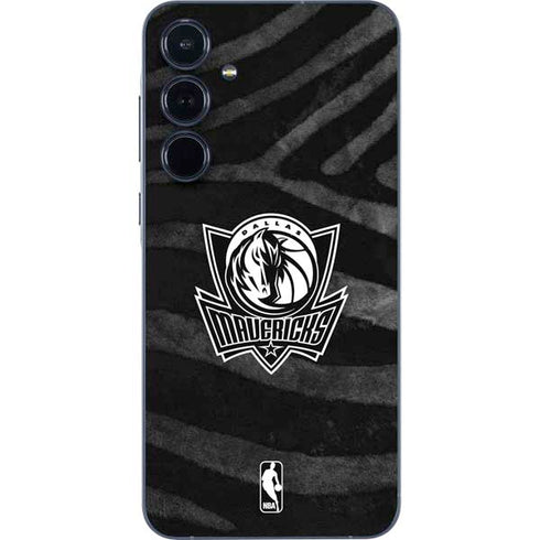 NBA Dallas Mavericks Black Animal Print Galaxy A55 5G Skin